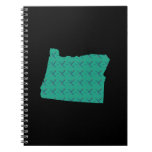 Portland Airport carpet Oregon map Spiral Notebook