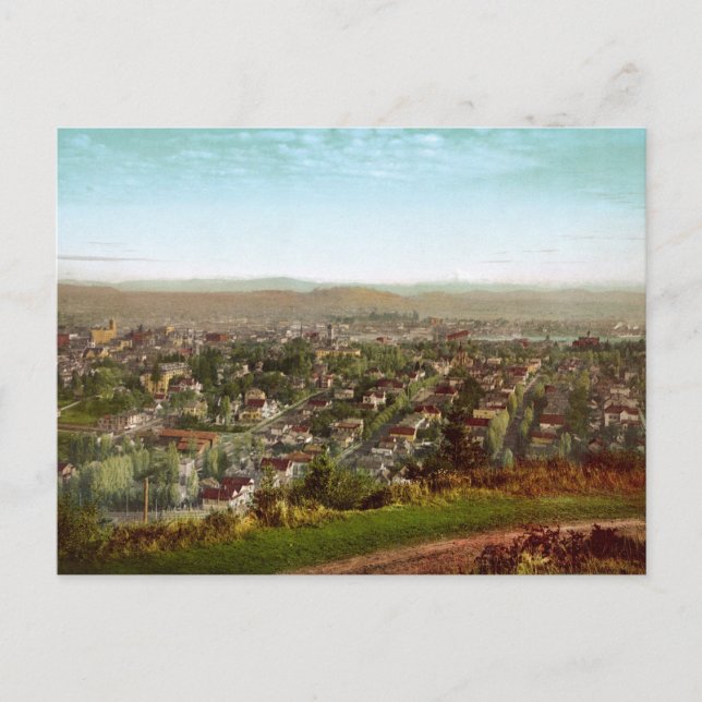 Portland and Mount Hood Oregon Postcard (Front)