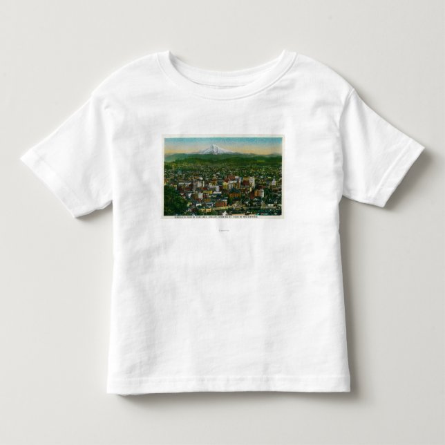 Portland and Mt. Hood in the distance Toddler T-shirt (Front)