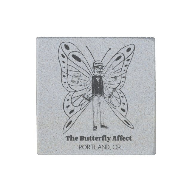 Portland BA Fancy Stone Magnet (Front)