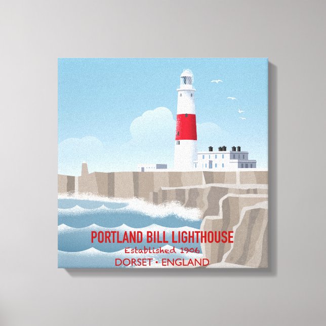Portland Bill Lighthouse Canvas Print (Front)