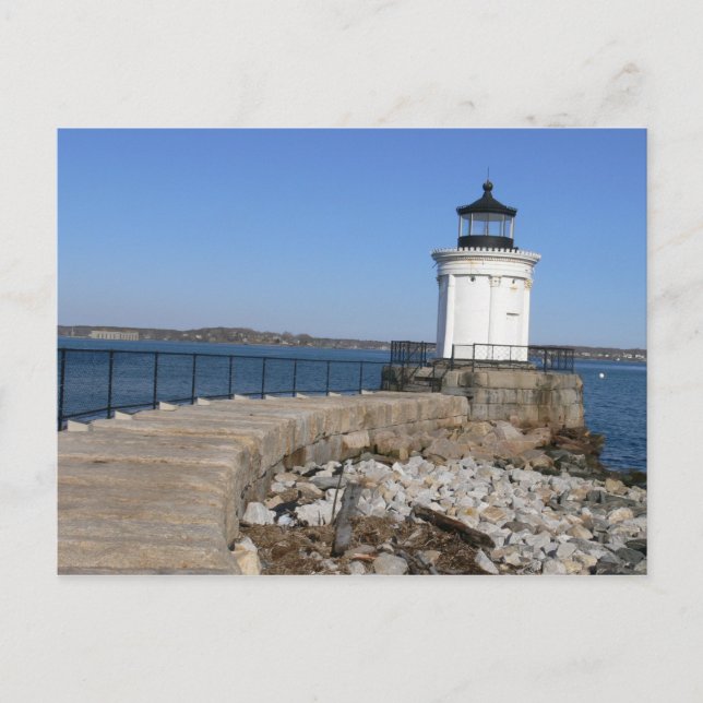 Portland Breakwater Lighthouse_New England Postcard (Front)