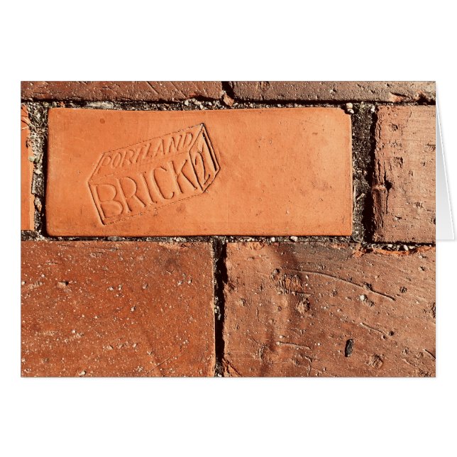portland brick sidewalk cards (Front Horizontal)