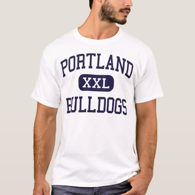 Portland - Bulldogs - High School - Portland Maine T-Shirt (Front)