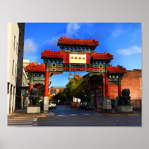 Portland Chinatown Gate 1 Poster 