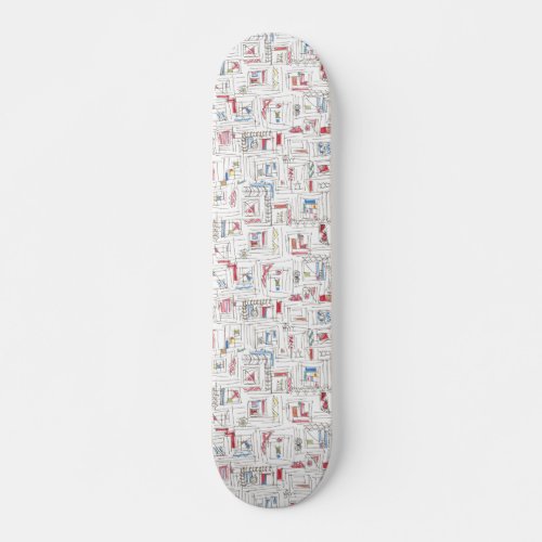 Portland_Cool Hip Abstract Art Pattern Skateboard Deck