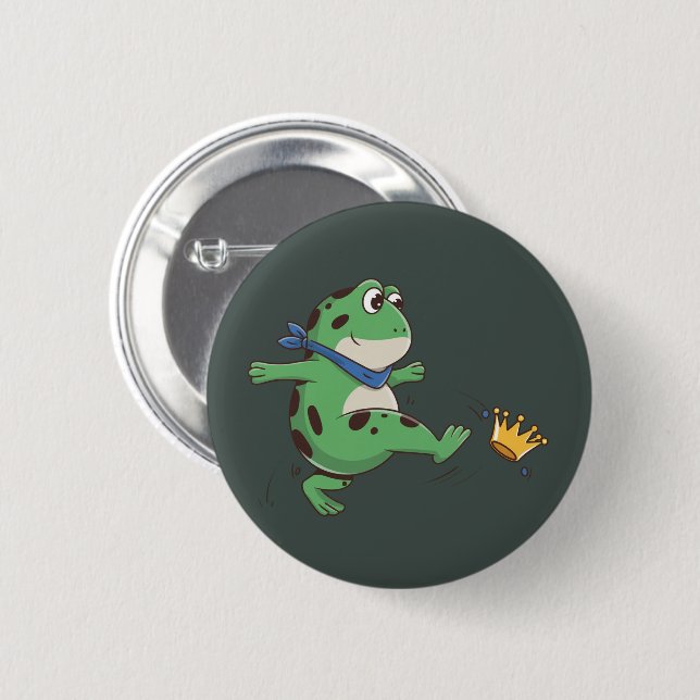 Portland Frog Protest Anti ICE  Button (Front & Back)