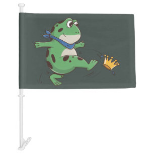 Portland Frog Protest Anti ICE  Car Flag