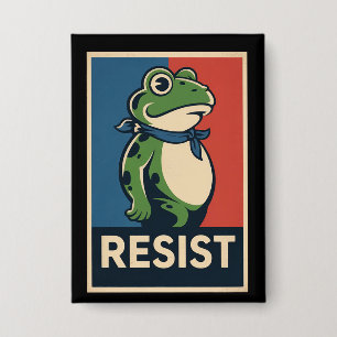 Portland Frog Protest Anti Ice Resistance I Stand  Button