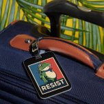 Portland Frog Protest Anti Ice Resistance I Stand  Luggage Tag<br><div class="desc">Portland Frog Protest Anti Ice Resistance I Stand With Frog</div>