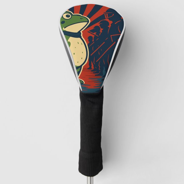 Portland Frog Protest Golf Head Cover (Front)