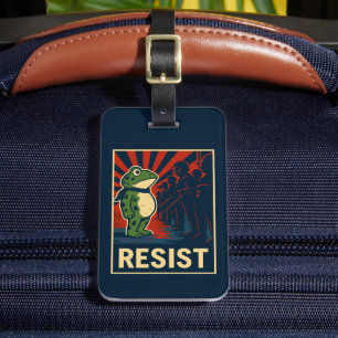 Portland Frog Protest Luggage Tag