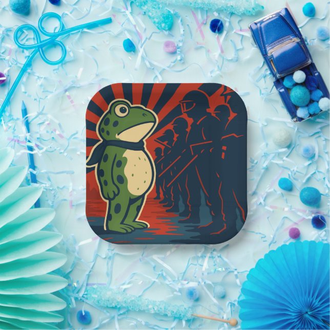 Portland Frog Protest Paper Plates (Party)