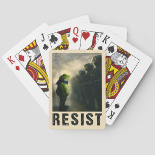 Portland Frog Protest Poker Cards