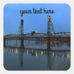 Portland Hawthorne Bridge #2 Square Sticker
