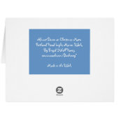 Portland Head Light at Christmas Big Card (Back Horizontal)