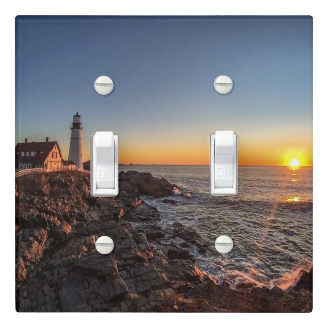 Portland Head Light at Dawn Switch Cover (In Situ)