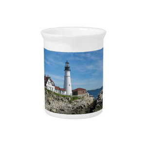 Portland Head Light Beverage Pitcher