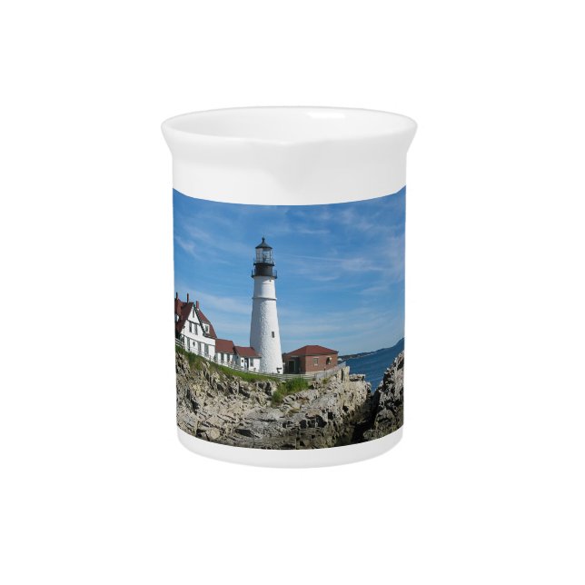 Portland Head Light Beverage Pitcher (Front)