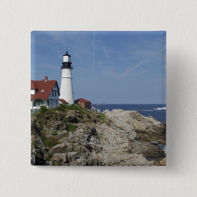 Portland Head Light, Cape Elizabeth,Maine, Button (Front)