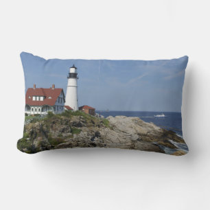 Portland Head Light, Cape Elizabeth,Maine, Lumbar Pillow
