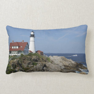 Portland Head Light, Cape Elizabeth,Maine, Lumbar Pillow