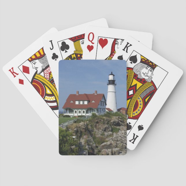 Portland Head Light, Cape Elizabeth,Maine, Poker Cards (Back)