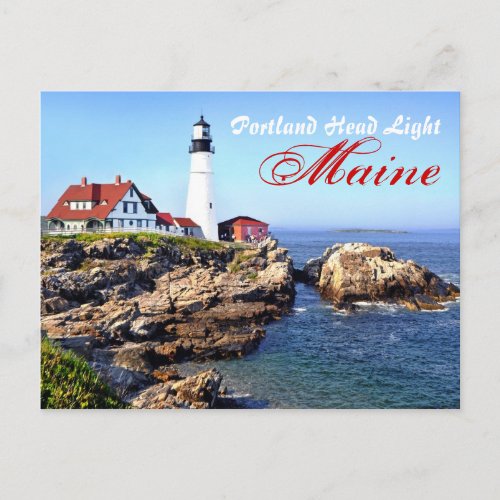 Portland Head Light Cape Elizabeth Maine USA Postcard