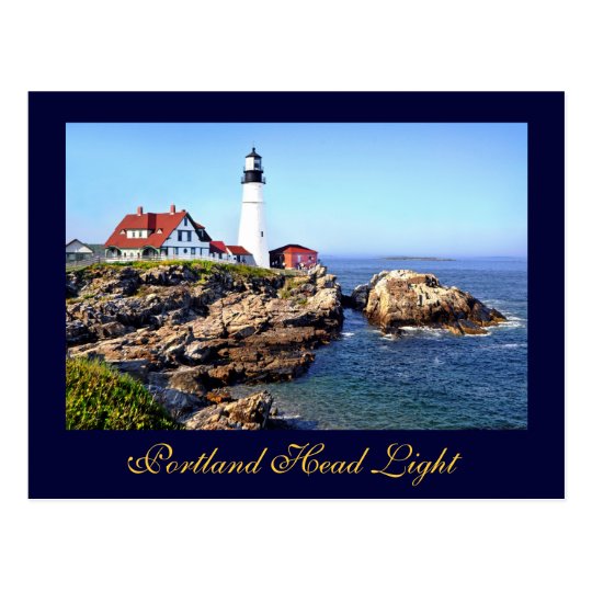 Portland Head Light, Cape Elizabeth, Maine, U.S.A. Postcard