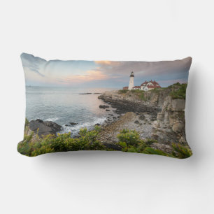 Portland Head Light Cape Elizabeth, ME Lumbar Pillow