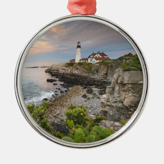 Portland Head Light | Cape Elizabeth, ME Metal Ornament (Front)