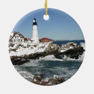 Portland Head Light  Ceramic Ornament