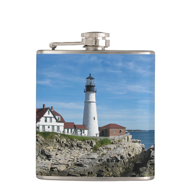 Portland Head Light Flask (Front)
