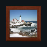 Portland Head Light  Gift Box<br><div class="desc">Winter at Portland Head Light</div>