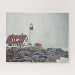 Portland Head Light in Fog 520pc Puzzle