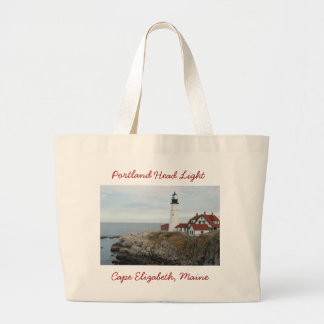 Portland Head Light Large Tote Bag