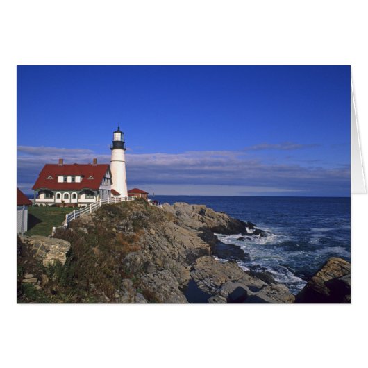 Portland Head Light Lighthouse Maine Cards (Front Horizontal)