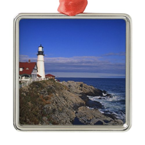 Portland Head Light Lighthouse Maine Metal Ornament