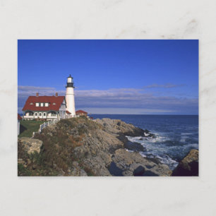 Portland Head Light Lighthouse Maine Postcard