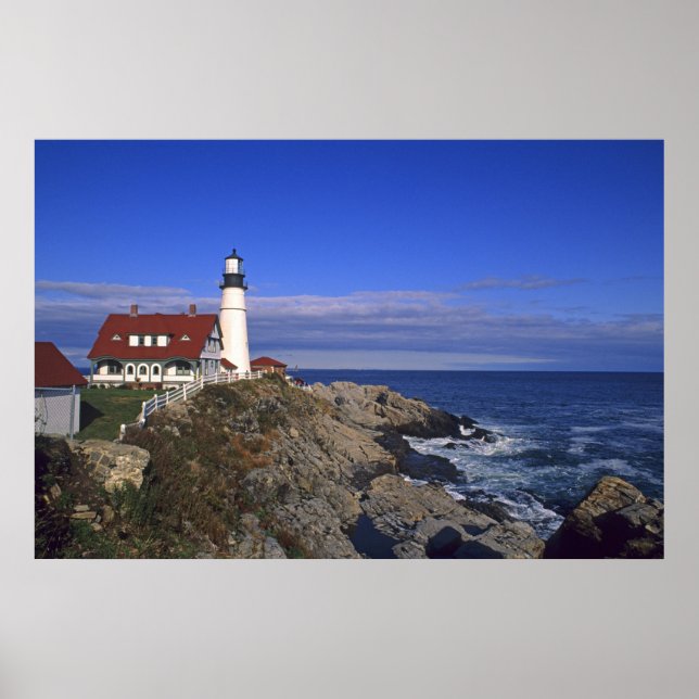 Portland Head Light Lighthouse Maine Poster (Front)