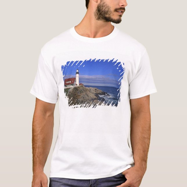 Portland Head Light Lighthouse Maine T-Shirt (Front)