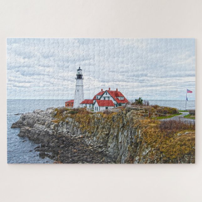 Portland Head Light, Maine Jigsaw Puzzle (Horizontal)