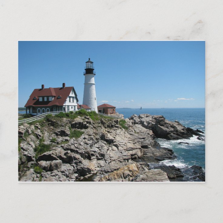 Portland Head Light, Maine, USA. Postcard | Zazzle