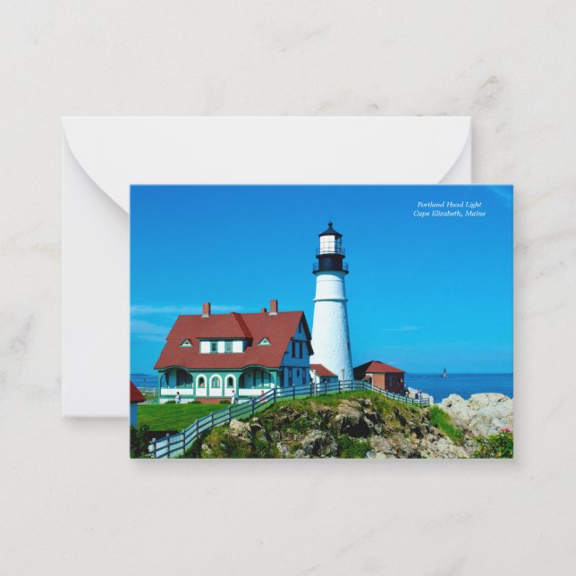 Portland Head Light Note Card (Front)