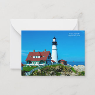 Portland Head Light Note Card
