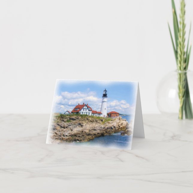 Portland Head Light Notecard (Front)