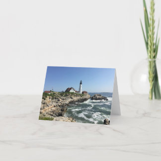 portland head light notecard (blank inside)