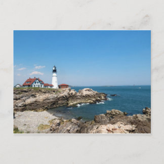 Portland Head Light ovelooking Casco Bay Postcard