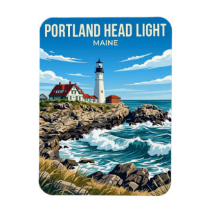 Portland Head Light USA Magnet