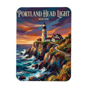Portland Head Light USA Magnet